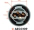 Патрон AIRLINE 2 pin, с проводами, для лампы P27/7W 3156 AECC109 4
