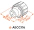 Патрон AIRLINE 2 pin, с проводами, для ламп с цоколем PY21W AECC176 5