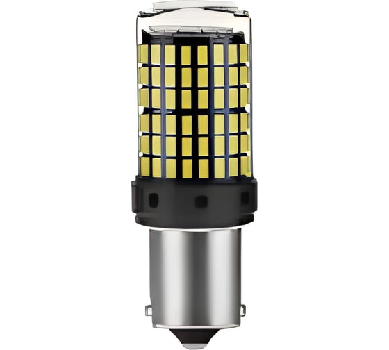 Лампа светодиодная AIRLINE P21/5W (BAY15D) PLUS, 6000K (Белый), 12В, 16Вт, 144LED, Биполярная (10 шт.) AEAR162 1