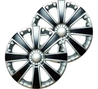 Колпаки LION RS-T R16, серебристо-черный, комплект 2 шт. AK1626