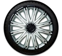 Колпаки LION СКАЙ R13, серебристо-черный, комплект 2 шт. LW1322