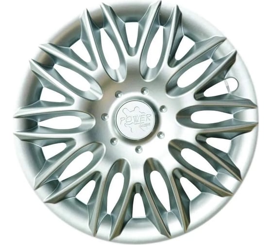 Колпаки LION 13 ПАУЭР серебристый, комплект 2 шт. LW1317 1