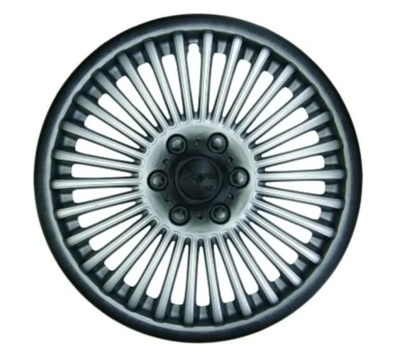Колпаки LION МИНИ-КУПЕР R13 серебристо-черный, комплект 2 шт. LW1314 1