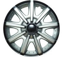Колпаки LION ШАТТЛ R14, серебристо-черный, комплект 2 шт. LW1437