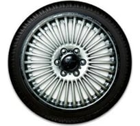 Колпаки LION МИНИ-КУПЕР R15, серебристо-черный, комплект 2 шт. LW1512