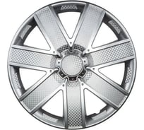 Колпаки LION ГАЛАКСИ R13, серебристый карбон, комплект 2 шт. LW1303
