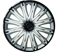 Колпаки LION СКАЙ R14, серебристо-черный, комплект 2 шт. LW1420