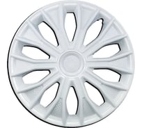 Колпаки LION ВОЛТЕК R14 белый глянец карбон, комплект 2 шт. LW1460