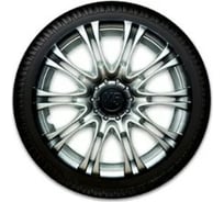 Колпаки LION X5 R14, серебристо-черный, комплект 2 шт. AK1442