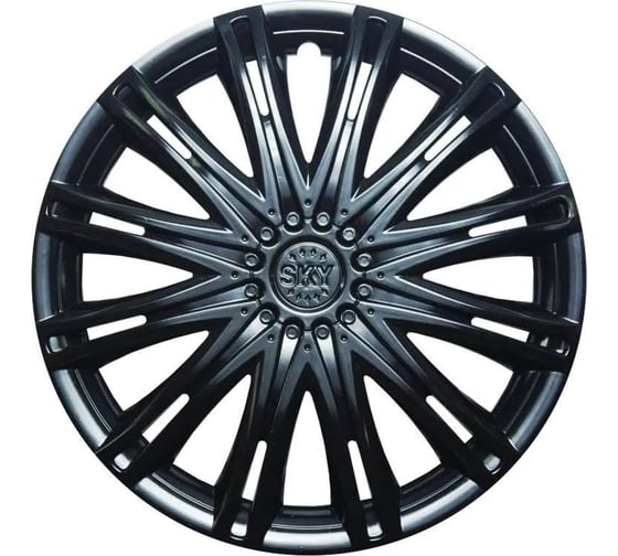 Колпаки LION СКАЙ R14, черный глянец, комплект 2 шт. LW1422 1