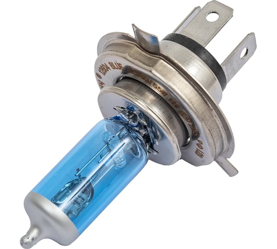 Лампа Диалуч H4 12V 60/55W BLUE P43t белый свет ЛЧ135 12604-Bl