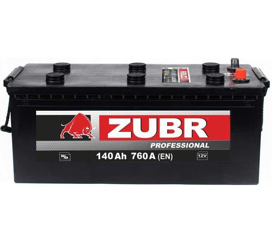 Аккумуляторная батарея ZUBR Professional 140Ah R+ (болт) ZPT140RT
