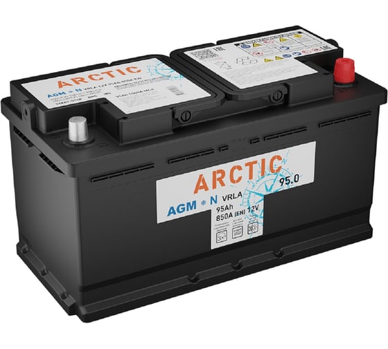 Аккумулятор AGM Arctic 60.0 VRLA L2 (О.П.) 660А (243х175х190), шт 4610082704107