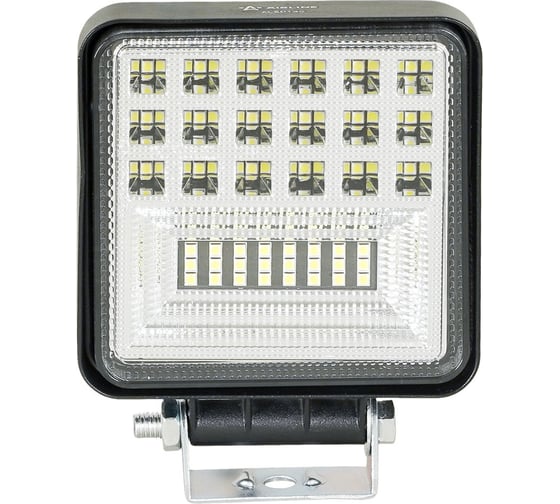 Фара светодиодная квадратная Airline PLUS МП-серия 42LED, комбинированный свет (дальний + ближний), 21Вт, 108х108х37мм, 12/24 ALED188