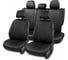 Чехлы для Hyundai Solaris II/Kia Rio IV 2017-2022/Solaris HS 2022-> седан PSV Статус Тройка Comfort/Prestige, дел. спинка, черные, отстрочка черная 139281 1