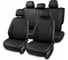 Чехлы для Hyundai Solaris II/Kia Rio IV 2017-2022/Solaris HS 2022-> седан PSV Статус Sota Comfort/Prestige, деленная спинка, черные, отстрочка черная 139278 1