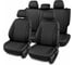 Чехлы для Hyundai Solaris II/Kia Rio IV 2017-2022/Solaris HS 2022-> седан PSV Статус Comfort/Prestige, дел. спинка, велюр черный, ультразвук BMW 139289 1