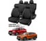 Чехлы для Lada Vesta/Vesta SW Cross 2015-> PSV Статус Loto черные, отстрочка белая 139323 1