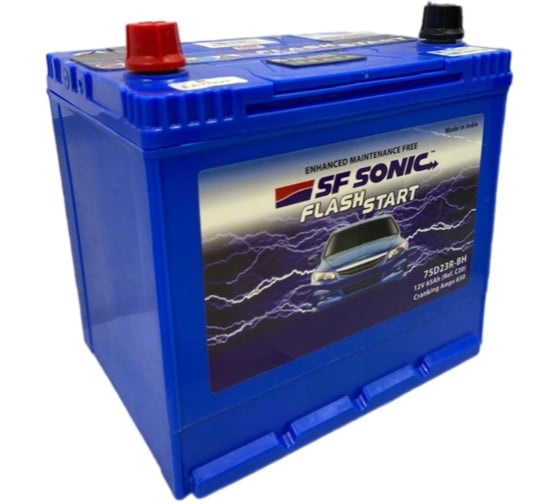 Аккумулятор SF Sonic 6СТ-65.1 (75D23R) без борта FS-75D23R