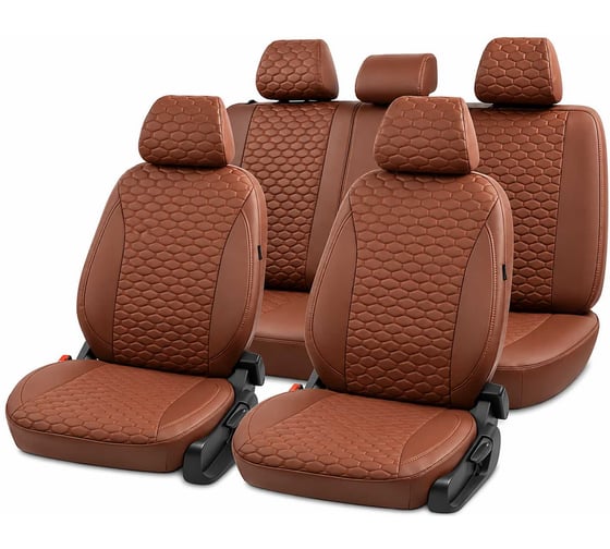 Чехлы PSV Ford Focus III 2011-2019 г. - (Trend) перфорация, черно-коричневый Статус 140602
