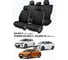 Чехлы на автомобильные сиденья PSV Статус Loto для Hyundai Solaris II/Kia Rio IV 2017-2022, Solaris HS с 2022 года, седан Comfort/Prestige, раздельная спинка, черные, белая отстрочка 138774 1