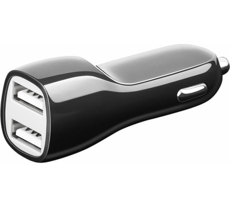 Универсальное автомобильное зарядное устройство AKAI 2хUSB, 2.1 A, черный CH-6D01B