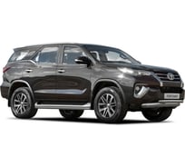 Защита штатных порогов Rival d42, для Toyota Fortuner II 2017-2020-2020-н.в., нерж. сталь, 2 шт. R.5720.005