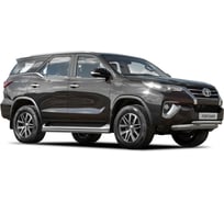 Защита штатных порогов Rival d57, для Toyota Fortuner II 2017-2020-2020-н.в., нерж. сталь, 2 шт. R.5720.004