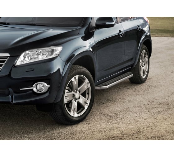 Пороги на автомобиль Rival Premium для Toyota RAV4 XA30 (Long) 2005-2013 г.в., 173 см, 2 шт., алюминий A173ALP.5702.1