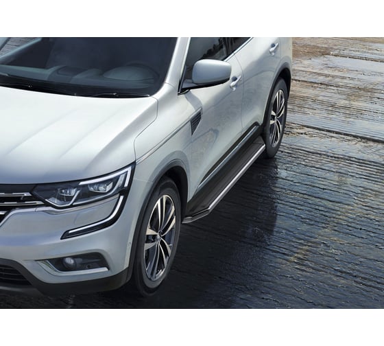 Пороги на автомобиль Rival Premium для Nissan Qashqai II 2014-2019-2019-н.в./X-Trail T32 2015-2018 г.в./Renault Koleos II 2016-2020 г.в., 173 см, 2 шт., алюминий A173ALP.4704.1
