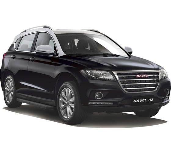 Пороги на автомобиль Rival Premium-Black для Haval H2 2014-2020 г.в., 173 см, 2 шт., алюминий A173ALB.9401.1 1