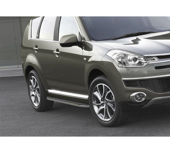 Пороги на автомобиль Rival Premium для Citroen C4 Aircross 2012-2016 г.в./C-Crosser A173ALP.4005.1