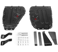 Защита топливного бака + комплект крепежа АвтоБроня Сталь Volkswagen Tiguan 2020- V 111.05122.1