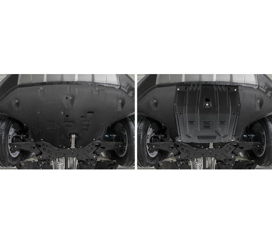Защита картера + КПП + комплект крепежа АвтоБроня Сталь Hyundai Palisade 2020- V - 2 2 111.02385.1