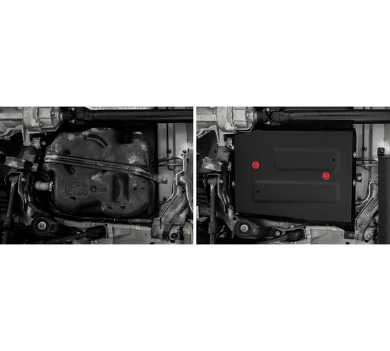 Защита топливного бака АвтоБроня Changan UNI-K 2020-н.в., только рынок РФ, ST 1.4mm, 111.08909.1