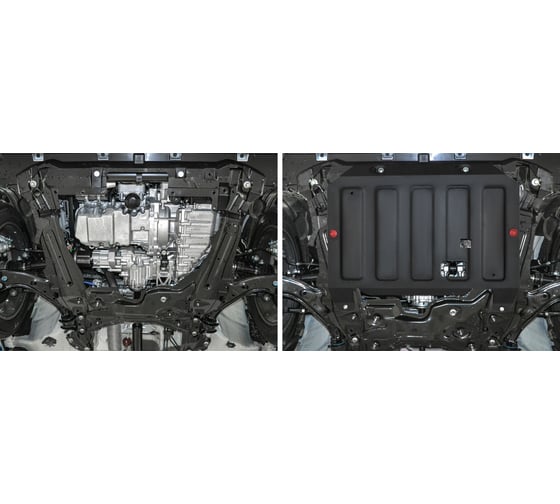 Защита картера и КПП АвтоБроня Haval F7 2019-2024/F7x 2019-н.в., сталь 1.8 мм 111.09417.1