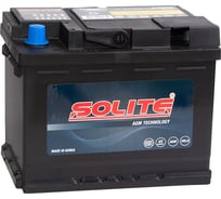 Аккумуляторная батарея Solite 6СТ60, 242x174x190, емкость 60 а/ч, ОП AGM60