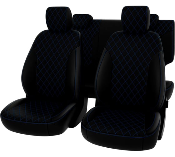 Чехлы PSV РОМБ для Hyundai Creta I 2016-2021 г.в., синяя 133797