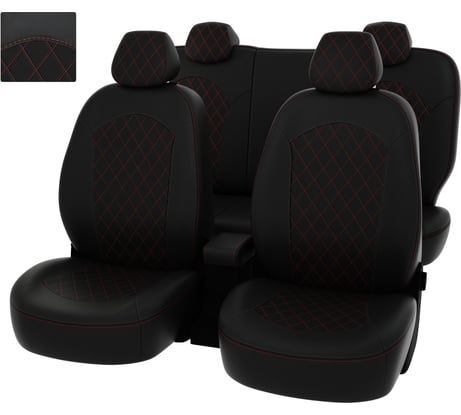 Чехлы PSV РОМБ для Hyundai Solaris I 2010-2017 г.в. Sd 132814