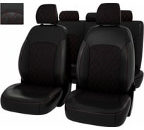 Чехлы PSV Comfort Prestige РОМБ для Hyundai Solaris II Kia Rio IV 2017 г.в. Sd 131588