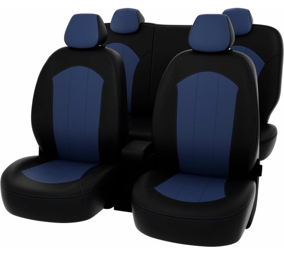 Чехлы PSV для Hyundai Solaris I 2010-2017 г.в. Hb, синяя 124937 1