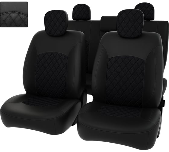 Чехлы PSV РОМБ для Renault Duster I 2010-2015 г.в., с пакетом безопасности 134312