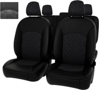 Чехлы PSV для Renault Duster I 2015-2021 рестайлинг Expression, деленная спинка ромб 130740
