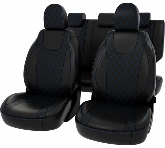 Чехлы PSV РОМБ для Lada Vesta Vesta SW Cross 2015 г.в., синяя 133778