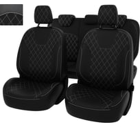 Чехлы PSV для Skoda Octavia А7 2013-2020 Elegance Style с задним подлокотником, ромб 130750