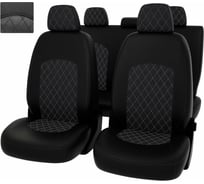 Чехлы PSV для VW Polo V 2009-2020 Sd, деленная спинка ромб 131792