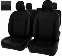 Чехлы PSV для Renault Duster I 2015-2021 рестайлинг Expression, деленная спинка ромб 132353
