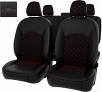 Чехлы PSV для Renault Duster I 2015-2021 рестайлинг Expression, деленная спинка ромб 132355
