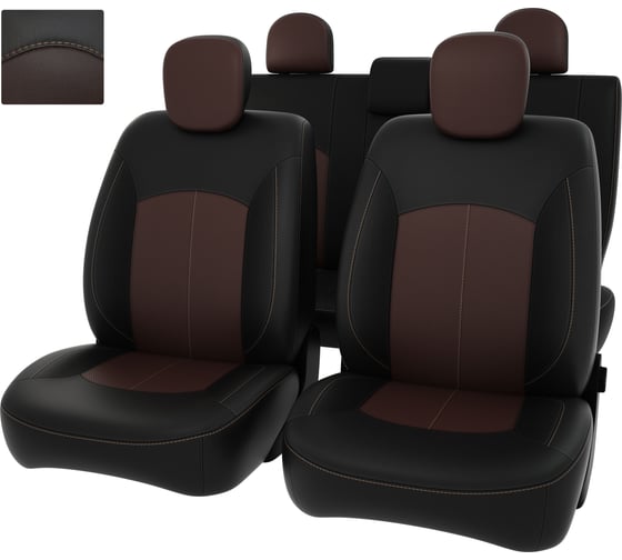 Чехлы PSV для Renault Duster I 2015-2021 рестайлинг Expression, деленная спинка 130072 1