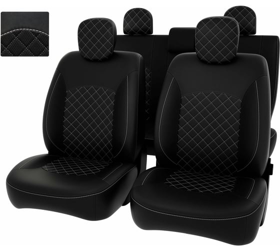 Чехлы PSV для Renault Duster I 2010-2015 с пакетом безопасности, ромб 130737 1